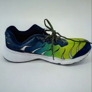 Athletic Works Green Blue Gradient Sneakers Big Kid 4 Laces